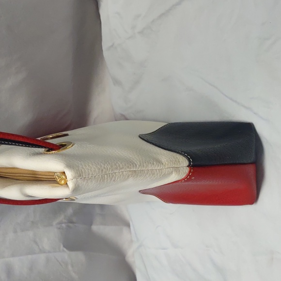 Vintage La Tour Eiffel Pebble Leather Zip Top Shoulder Bag RARE!!! - Picture 8 of 16